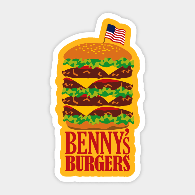 Benny's Burgers from Stranger Things Sticker by ToddPierce